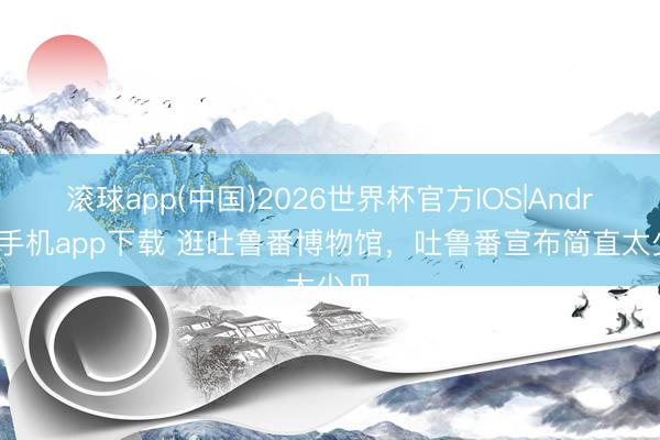 滚球app(中国)2026世界杯官方IOS|Android手机app下载 逛吐鲁番博物馆，吐鲁番宣布简直太少见