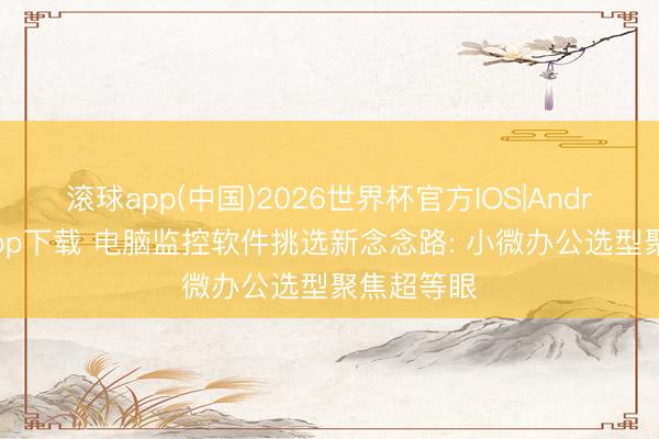 滚球app(中国)2026世界杯官方IOS|Android手机app下载 电脑监控软件挑选新念念路: 小微办公选型聚焦超等眼