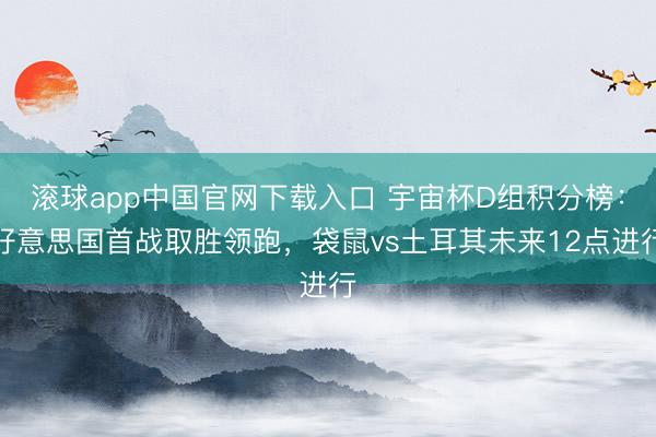 滚球app中国官网下载入口 宇宙杯D组积分榜：好意思国首战取胜领跑，袋鼠vs土耳其未来12点进行