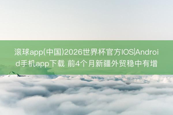 滚球app(中国)2026世界杯官方IOS|Android手机app下载 前4个月新疆外贸稳中有增