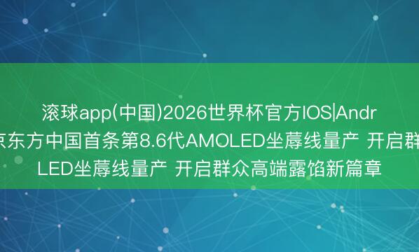 滚球app(中国)2026世界杯官方IOS|Android手机app下载 京东方中国首条第8.6代AMOLED坐蓐线量产 开启群众高端露馅新篇章